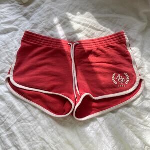 Y2K Abercrombie & Fitch Red AF Low Rise mini shorts | Size M